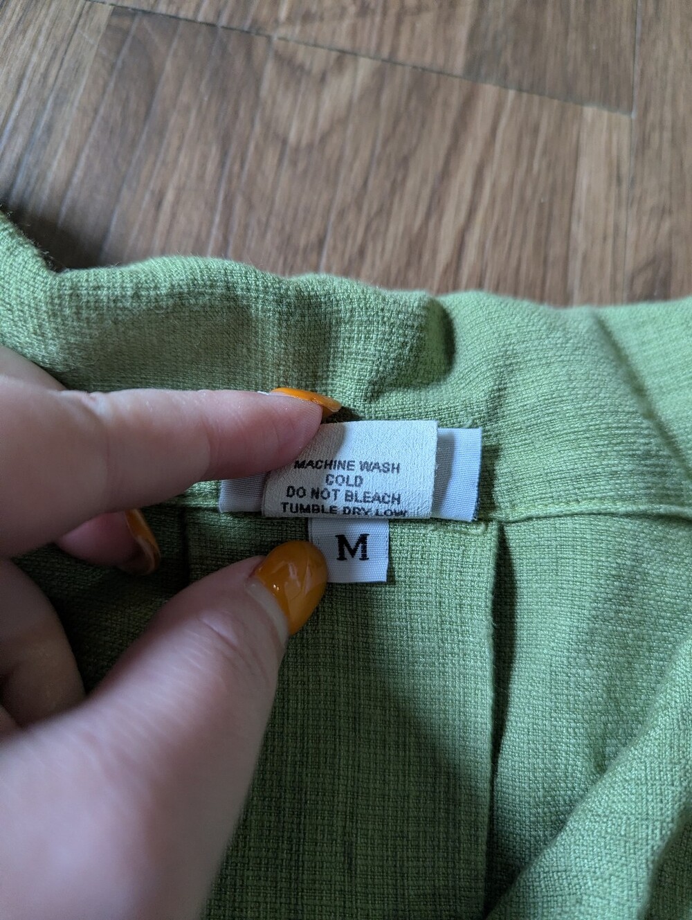 Habitat Women's Green Button-Front 3/4 Sleeve Tunic Top Sz M - Picture 7 of 7